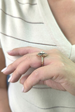 Unisex Altın Aslan Yüzük