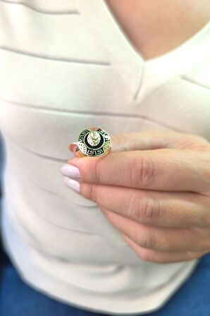 Unisex Altın Aslan Yüzük