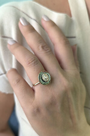 Altın Sade Aslan Yüzük