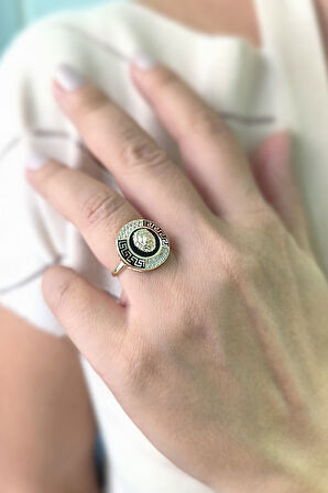 Grek Model Altın Aslan Yüzük