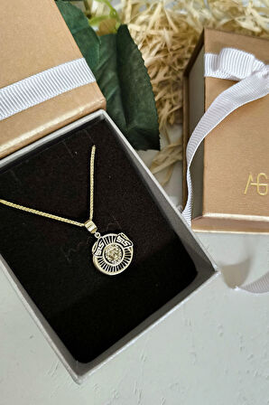 Altın Unisex Taşsız Aslan Kolye