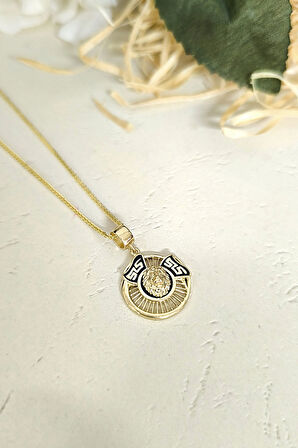 Altın Unisex Taşsız Aslan Kolye