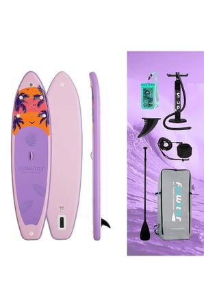 ISLAND EXPOLER ŞİŞME SUP BOARD/STAND UP PADDLE BOARD 335x85x15 CM MOR 1 YIL GARANTİ