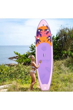 ISLAND EXPOLER ŞİŞME SUP BOARD/STAND UP PADDLE BOARD 335x85x15 CM MOR 1 YIL GARANTİ