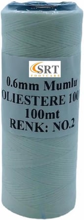 Deri El Dikişi İçin Mumlu İplik 0,6 Mm 100mt 1 Adet (leathercraft, Deri Hobi) (Bej 03)