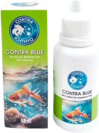 Contra Ichthyo Contra Blue Metilen Mavisi Akvaryum Balıkları İçin Cilt Losyonu 50 Ml