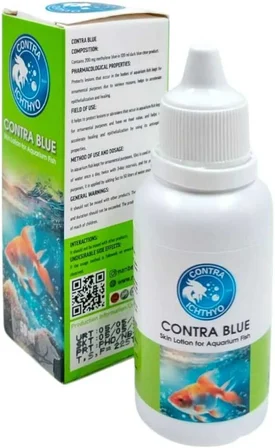 Contra Ichthyo Contra Blue Metilen Mavisi Akvaryum Balıkları İçin Cilt Losyonu 50 Ml