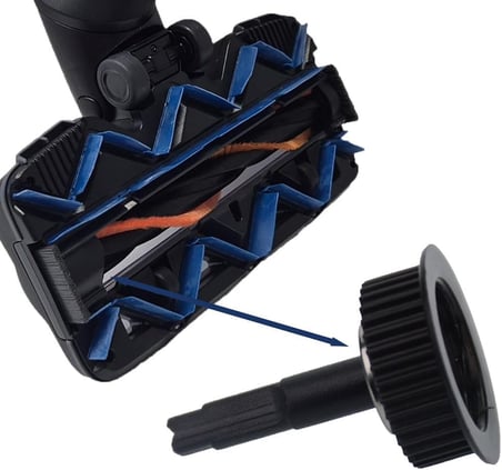 Süpürge Turbo Başlık Fırçası Dişlisi, Philips XC7040, XC7043, XC8043, XC 8049, XC 8349, FC 6823 Modelleriyle ile Uyumlu
