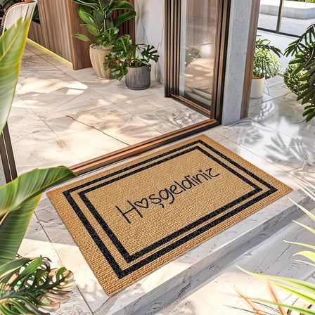 Hoşgeldiniz Desenli Kapı Önü Halı Paspas 40 x 60 Cm