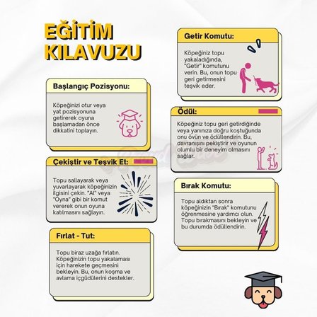 4 ADET Köpek Topu Köpek Oyuncağı Top Köpek Eğitim Oyuncağı - Köpek Oyun Topu