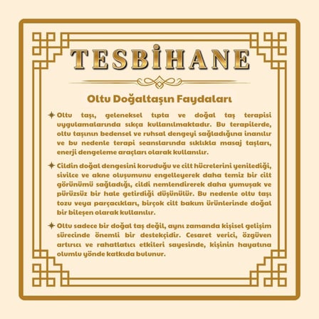 (Tesbihane) Kararmaz Metal Çift Kazaz Püsküllü Küre Kesim Rus Oltu Tesbih