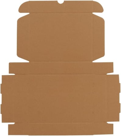 26x19x5-25 Adet Kilitli E Ticaret Karton Kargo Kutusu