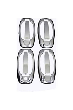 Fiat Doblo 2010-2021 Krom Kapı Kolu 4 Kapı Paslanmaz Çelik