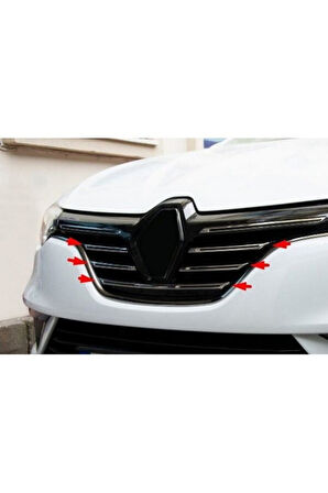 Renault Megane -4 2016-2020 5 Parça Krom Ön Panjur