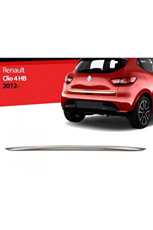 Renault Clio -4 2012-2020 Krom Bagaj Alt Çıtası Paslanmaz Çelik