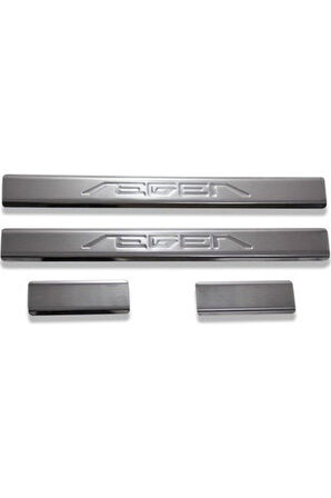 Fiat Egea 2021 Ve Üzeri Krom Kapı Eşiği 4 Parça Paslanmaz Çelik