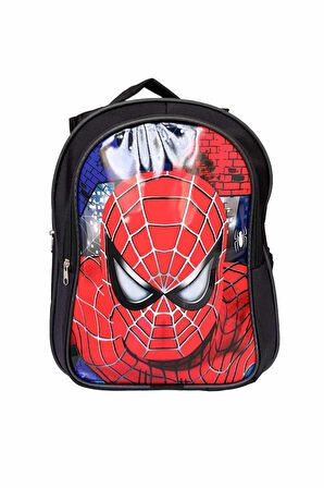 Spiderman Ilkokul Çantası, Erkek Çocuk Okul Sırt Çantası Siyah