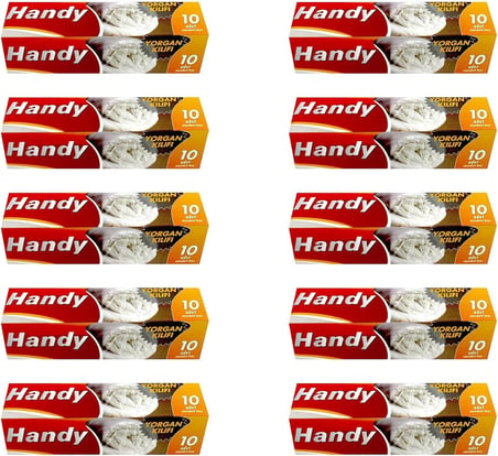 Handy Vakumsuz Şeffaf Yorgan Yastık Battaniye Nevresim Kılıfı Poşeti Torbası - 10 Adetlik 10 Kutu