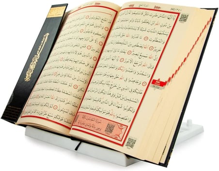 Plastik Rahle - Pratik Rahle - Masa Üstü Rahlesi - Kitap Okuma Standı - Beyaz Renk