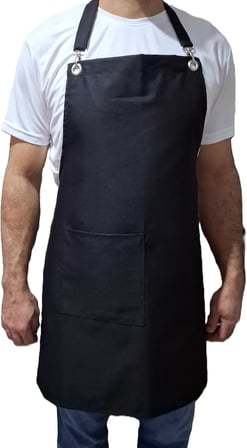 Profesyonel Mutfak Önlüğü,Cepli Ayarlanabilir Askılı belden bağlamalı/Unisex/Kadın/Erkek/Aşçı/Barista/Garson/Restoran/Cafe ve Ev Kullanımı için ideal -Su itici Dayanıklı Kumaş,70x80 cm