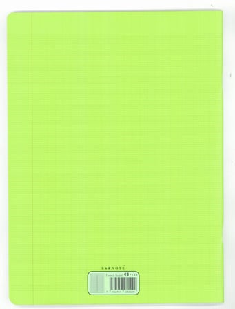 Fransız Seyes Defter 24x32cm 48 yp. Plastik Kapak (Yeşil)