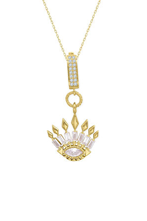 Göz Tasarım Altın Kolye