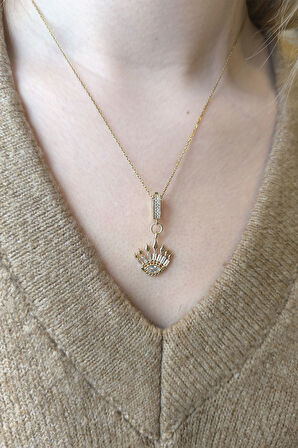 Göz Tasarım Altın Kolye