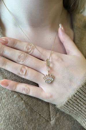 Göz Tasarım Altın Kolye