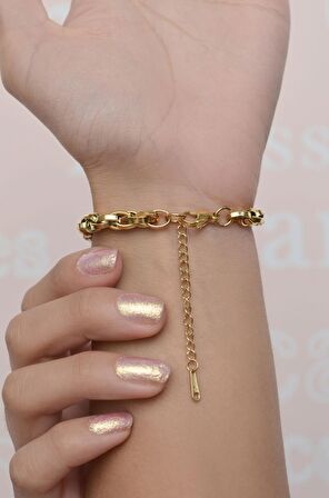 Gold Renk Çelik Zincir