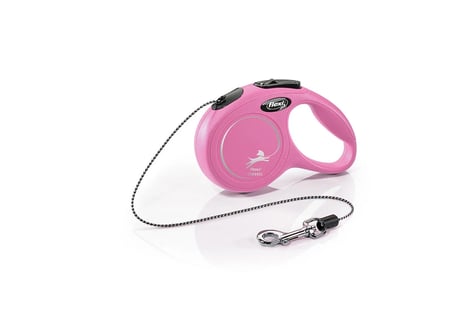 Flexi New Classic XS Boy İp Tasma 3 Metre Pembe Maksimum 8 Kg