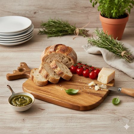 Geyik Boynuzu Akasya Kesme Tahtası Büyük Boy Antibakteriel Yıkanabilir Doğrama Tahtası Dikdörtgen, Yıkanabilir Akasya Kesme Tahtası (30 * 20 * 2cm)