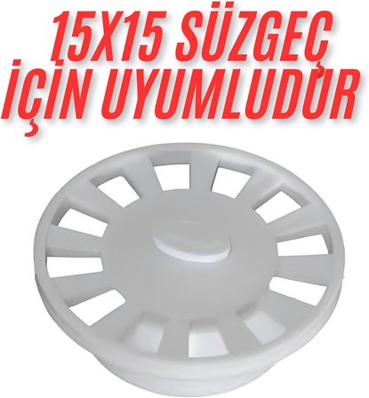 11 cm Yuvarlak Plastik Gider Kapağı, 3 cm Yükseklik, Dayanıklı Yer Süzgeci Izgarası