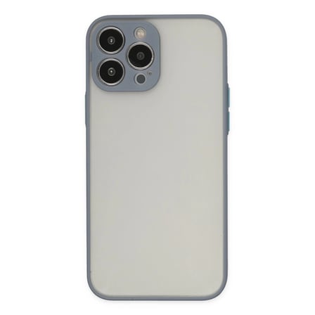 İphone 14 Pro Max Kılıf Montreal Silikon Kapak - Gri