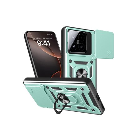 Xiaomi Uyumlu Mi 15t Pars Lens Yüzüklü Silikon - Yeşil