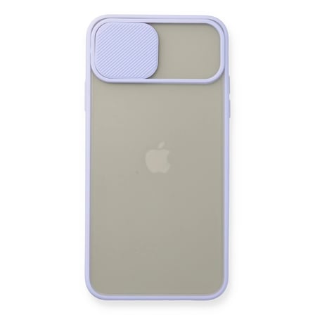 İphone 11 Pro Max Kılıf Palm Buzlu Kamera Sürgülü Silikon - Lila