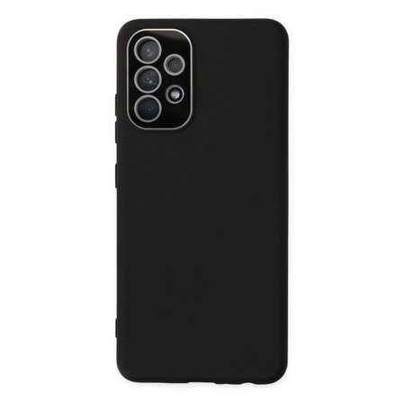 Samsung Uyumlu Galaxy A33 5g Kılıf Lansman Glass Kapak - Siyah