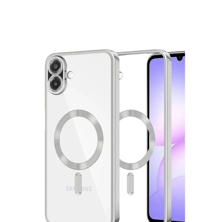 Samsung Uyumlu Galaxy A07 4g Kross Magneticsafe Kapak - Gümüş