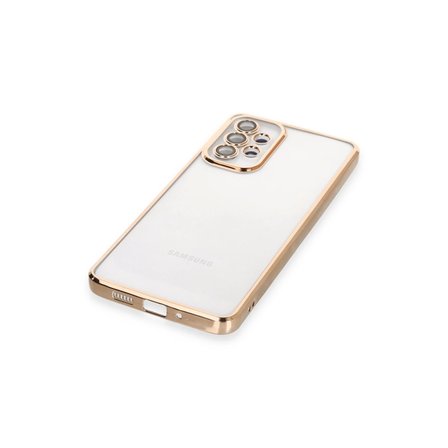 Samsung Galaxy A33 5g Kılıf Razer Lensli Silikon - Gold