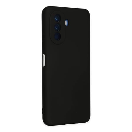 Huawei Nova Y70 Kılıf Nano İçi Kadife Silikon - Siyah
