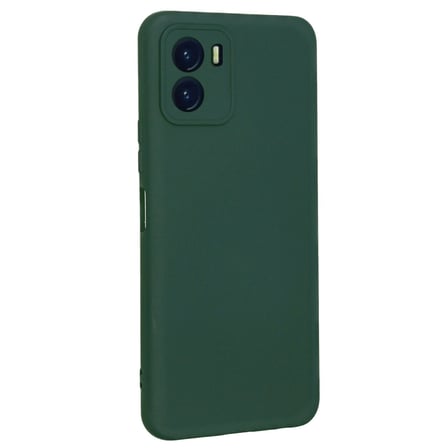 Vivo Y15s Kılıf Nano İçi Kadife Silikon - Koyu Yeşil