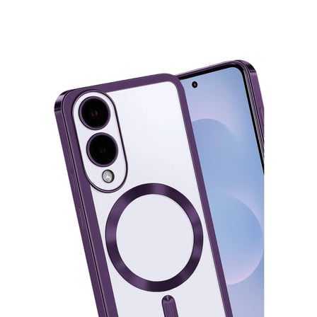 Samsung Uyumlu Galaxy S25 Edge Kross Magneticsafe Kapak - Mor