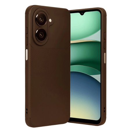 Samsung Galaxy A07 4g Auto Focus Karbon Kapak - Kahverengi