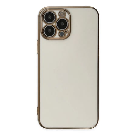 İphone 15 Pro Max Kılıf Volet Silikon - Beyaz