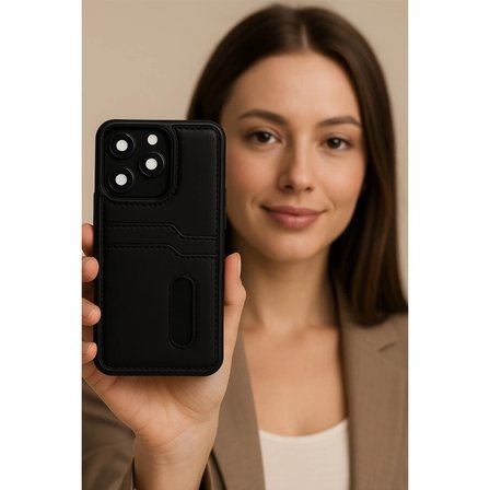 Xiaomi Uyumlu Redmi Note 14 4g Kılıf Sara Kartvizitli Deri Kılıf - Lacivert