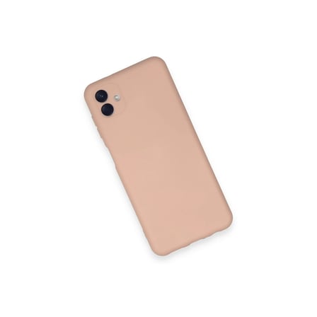 Samsung Uyumlu Galaxy A04 Kılıf Nano İçi Kadife Silikon - Pudra