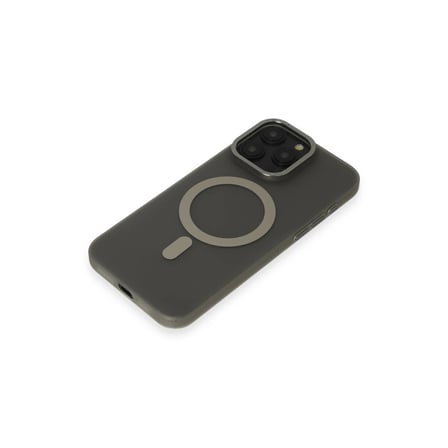 İphone 15 Pro Kılıf Lodos Magneticsafe Mat Kapak - Titan Gri