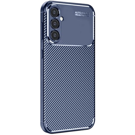 Samsung Galaxy A56 Kılıf Auto Focus Karbon Kapak - Lacivert