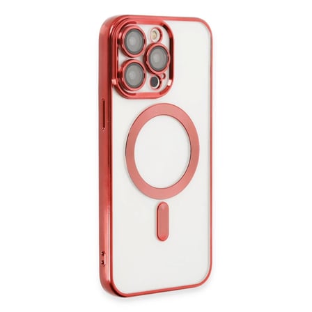 İphone 15 Pro Max Kılıf Kross Magneticsafe Kapak - Kırmızı