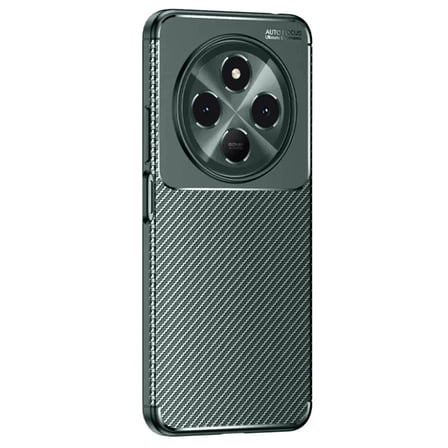 Tecno Spark 30 Kılıf Auto Focus Karbon Kapak - Koyu Yeşil