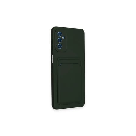 Samsung Galaxy A14 4g Kılıf Kelvin Kartvizitli Silikon - Koyu Yeşil